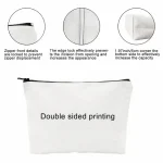 Custom Name Vintage Cute Girl Pattern Makeup Bag Handbag Toiletry Bag Pencil Case Holiday Gift Cosmetic Bag 5