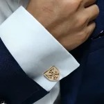 High-end Anchor Rudder Men's Cufflinks Personality Business French Shirts Cuff Links Tie Clip Lapel Pin Navy Style Gifts for Men 2