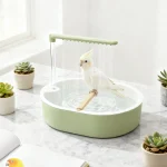 Parrot Automatic Shower Pet Bird Bath Cage Basin USB Electric Circulating Water Bird Bathtub for Lovebird Cockatiel Birds Toy 2
