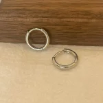 6-15mm Stainless Steel Earring Minimalist Classic Round Gold Color Earring for Women Men Tiny Huggie Hoop Rock  Jewelry Gift 5