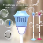 Fully Automatic Bubble Machine Street Light Bubble Machine Music Lighting Outdoor Children'S Toys Without Battery Bubble Water 6