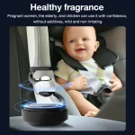 Solar Car Air Freshener Automatic Rotation Dashboard Fragrance Car Perfume Deodorant Oil Diffuser Auto Interiors Accessories 4
