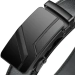 Men's High-Quality Belt 110cm 120cm 130cm Luxury Belt, Black Men's Automatic Buckle Jeans Men's Belt Suit Belt 4