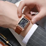 Fashion Men's Quartz Wristwatch Leather Strap Watch 2