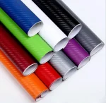 15x127cm Car 3D Carbon Fiber Roll Film Stickers DIY Vinyl Film Auto Interior Styling Carbon Fiber Decorative Decals 6