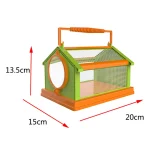New 4 Color Portable Butterfly Insect Habitat Cage with Carrying Handle Collapsible Breathable Mesh Caterpillars Cage for Insect 5