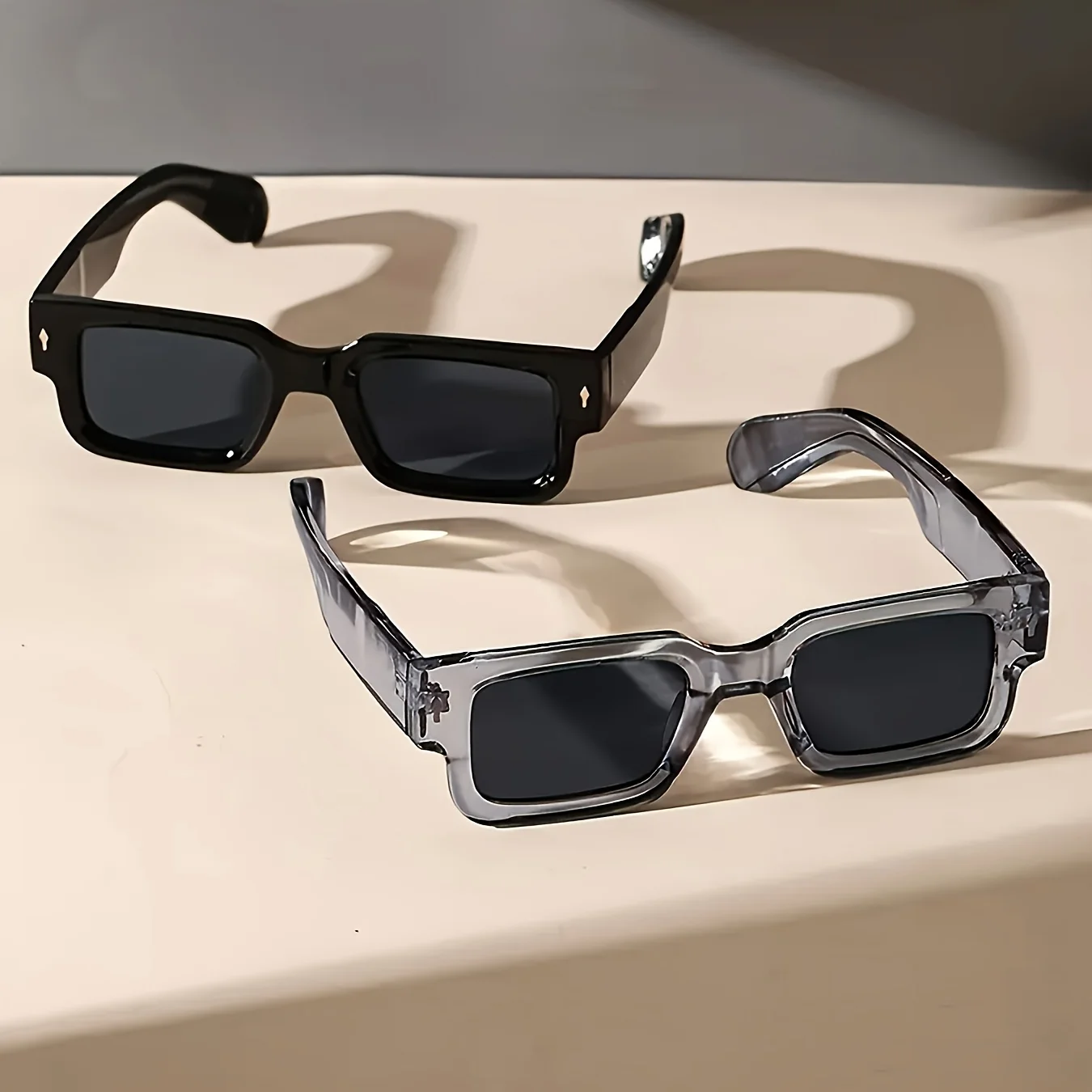 1PC Unisex Retro Square Sunglasses Classic UV Protection Plastic Frame Shades for Outdoor Travel Driving 1PC Unisex Retro Square Sunglasses Classic UV Protection Plastic Frame Shades for Outdoor Travel Driving