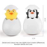 Baby Bathing Toy Kids Cute Duck Penguin Egg Water Spray Sprinkler Bathroom Sprinkling Shower Swimming Water Toys For Kids Gift 2