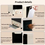 Large Capacity Electric Air Fryers Toaster Oven mechanical Household Kitchen 360°Baking Convection Oven Deep Fryer Oil free 12L 5