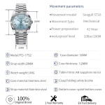 PAGANI DESIGN 2026 New DD36 Men's Watches Top brand Luxury Mechanical Automatic Watch Men AR Sapphire Wristwatch Men 10Bar ST16 6