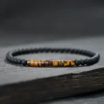 New Minimalist 4mm Bead Bracelet Unisex Emperor Onyx Small Stone Braclet Meditation Yoga Strand Braslet Couple Brazalete Pulsera 4