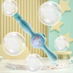 Elastic Smoke Bubble Machine Portable Bubble Maker Automatic Bubble Blower for Kids 4