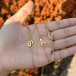 1pc Letter Shape Beads Thin Chain Bracelet, Simple Minimalist Hand Chain Unisex Jewelry Decoration 3