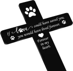 Pet Grave Marker Memorial Gifts for Dogs, Waterproof Acrylic Plaque for Outdoor Garden Cemetery Decoration 2