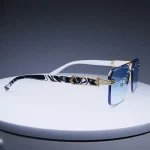 Fashion Rimless Sunglasses Men Women Populare Frameless Sun Glasses Male Female Classic Small Square Summer Traveling Shades 5