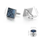 Cufflinks And Studs Set Shirt Studs And Cufflinks For Mens Classic French Shirt Cufflinks Wedding Gifts Men Accessories Tie Clip 6