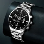Fashion Men Watch Luxury Calendar Quartz Wrist Watch Business Watches Man Clock Male Bracelet Wristwatch 4