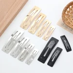 10/20/30pcs/set Women Silver Gold Black Waterdrop Shape Basic Alloy Hair Clips BB hairpins Barrettes Fashion Hair Accessories 6