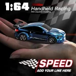 KF20 1/64 High Speed Drift RC Car 2.4G 4WD Remote Control Desktop Mini GTR Racing Model Cars for Boys Kids Toy Gift 5