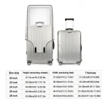 16-28 Inch Travel Luggage Cover Transparent PVC Luggage Protector Cover Dustproof Waterproof Suitcase Protector Cover Luggage 4