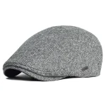 Autumn Winter Thick Warm Newsboy Caps Men Women Soft Beret Hat Casual Fashion Detective Hats Retro Driver Flat Caps 2