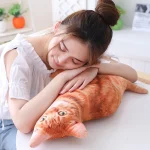 1pc 40cm Simulation Plush Cat Pillows Soft Stuffed Animals Cushion Sofa Decor Cartoon Plush Toys for Children Kids Gift 5