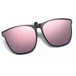 Polarized Clip On Sunglasses Men Car Driver Goggles UV400 Sun Glasses Anti Glare Vintage Square Glasses 4