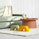 Stool Plastic Rainbow Shape Footstool Safety Kids Step Stool Seat For Living Room Indoor Furniture Children'S Stool Toy 2