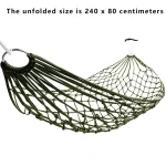 Portable Garden Outdoor Thickened Nylon Rope Hammock Indoor Mesh Hammock Portable Simple Hammock Swing Chair 6