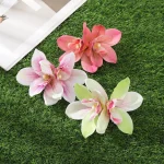 Orchid Flowers Hair Clips Bohemian Small Hairpin Bridal Barrette Beach Wedding Flower Women Holiday Hair Clip Hair Accessories 2