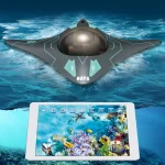 Mini WIFI RC Boat Six-way Submarine Diving Real-time Transmission Underwater Camera Speedboat Photo Video Toys Christmas Gifts 3