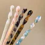 Vintage Chinese Style Hair Sticks for Women Girls Fashion Acetate Chopstick Shaped Hair Clips Pins Jewelry Hair Accessories 5
