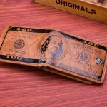 Men's Wallets with 100 US Dollar Pattern Hasp Male Leather Wallet with Zipper Card Holder Coin Pocket Purse cartera hombre 4