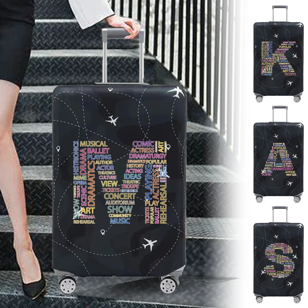 Travel Suitcase Cover Luggage Stretch Fabric Protective Covers Baggage Case Cove for 18-28 Inch Suitcases Text Series Travel Suitcase Cover Luggage Stretch Fabric Protective Covers Baggage Case Cove for 18-28 Inch Suitcases Text Series