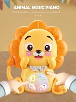 Cartoon Animal Electronic Keyboard, Lighting Music Piano Multi-mode Sound Effect Switching, Puzzle Early Education Toys for 3+ 4
