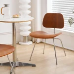 Joylive Solid Wood Dining Chair for Living Room Dining Room Furniture Armless Backrest Chair Modern Simple Leisure Chair 4