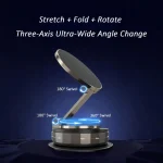 Magnetic Phone Holder for car 360° Rotatable Foldable & Adjustable Magnetic Car Mount 2pcs 3