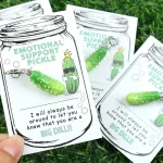 "MINI Emotional Pickle" Resin Keychain 5