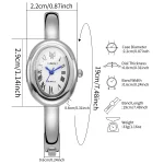 Elegant Oval Dial Women Bracelet Watch Fashion Ladies Quartz Wristwatch Reloj Mujer Girls Clock Gift 6