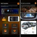 MEKEDE 6.86 Inch 1Din Carplay Android Auto Car Radio Multimedia Video MP5 Player With BT FM Stereo USB Type-C Plug Autoradio 3