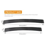 3D carbon fiber sticker Car threshold protective film Scratch resistant waterproof matte black sticker Car trunk pedal sticker 5