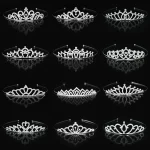 Beautiful Cute Kid Princess Tiaras and Crowns Crystal Headband Bridal Crown Wedding Party Hair Accessories Girls Fashion Jewelry