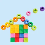 Primary Lacing Beads Educational Montessori Stringing Toy Autism Toys Toddlers Kids Preschool Children Training Gifts 6