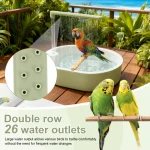 Parrot Automatic Shower Pet Bird Bath Cage Basin USB Electric Circulating Water Bird Bathtub for Lovebird Cockatiel Birds Toy 4