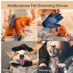 Pet Hair Glove Comb Pet Dog Cat Grooming Cleaning Glove Deshedding Hair remover Massage Brush Animal Supplies Cat Accessoies 6