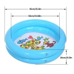Garden Round Inflatable Baby Swimming Pool Portable Little Pump Pool Kiddie Paddling Pool Indoor Outdoor Water Games Play Center 3
