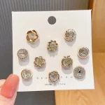 10pcs Collar Needle Buckle Fixed Pin 2025 Trendy Jewelry Gift For Women Brooch Fashion No Punching Magnetic Buckles For Shirts 4