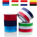 Car Sticker Color Stripe Rally Side Hood Racing Vinyl Decal Sticker Film Decor Car Accessories Three color national flag sticker 5