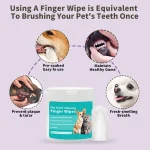 Pet cleaning products Disposable finger toothbrush Pet teeth cleaning finger covers wet wipes  Dog and cat oral cleaning 4