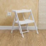 ‌Heavy-Duty Folding Ladder Space Saving 3-Step Stool Multi-Positional Home Utility Ladder Non-Slip Safety Foot Stool for Loft 2